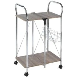 Grohe Store 12 Wenko Servierwagen Liky Holzdekor Zusammenklappbar