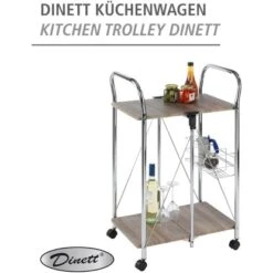 Wenko Servierwagen Liky Holzdekor Zusammenklappbar -Grohe Store 686865 1068 10