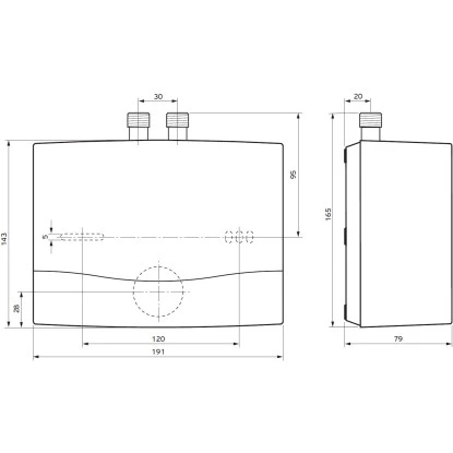 Vaillant Niederdruck Kleindurchlauferhitzer MiniVED H 3/3 N 3,5 KW Weiß 3 Vaillant Niederdruck Kleindurchlauferhitzer MiniVED H 3/3 N 3,5 KW Weiß – Bild 3