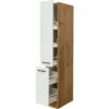 Flex-Well Exclusiv Apotheker-Hochschrank Vintea 30cm Magnolie Matt-Lancelot Oak