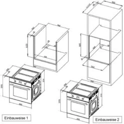 Respekta Backofen-Hauben Set EBDH-SET44090BS 90 Cm Black Steel -Grohe Store 75 4384 DIGI8BLACKSTEEL 05