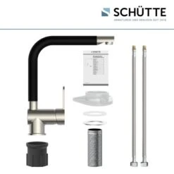 Schütte Spültischarmatur Rio Edelstahloptik Schwarz Matt 10 Schütte Spültischarmatur Rio Edelstahloptik Schwarz Matt -Grohe Store 766206 2759 05