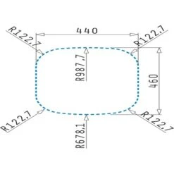 Pyramis Einbaubecken Kania Edelstahl -Grohe Store 820038 4891 3