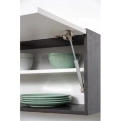 Respekta Premium Küchenzeile 240 Cm Schwarz Hochglanz-Eiche Grau -Grohe Store 8235 RP240ESC Kchenzeile 6