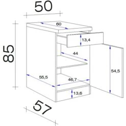 Flex-Well Exclusiv Unterschrank Capri 50 Cm Schwarz Matt-Endgrain Oak 7 Flex-Well Exclusiv Unterschrank Capri 50 Cm Schwarz Matt-Endgrain Oak -Grohe Store 84070254 4051 VM US50 28mm