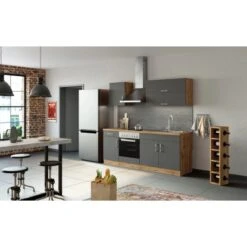 Held Möbel Küchenzeile Sorrento 210 Cm Anthrazit-Wotaneiche 31 Held Möbel Küchenzeile Sorrento 210 Cm Anthrazit-Wotaneiche -Grohe Store 853275 11016600 14