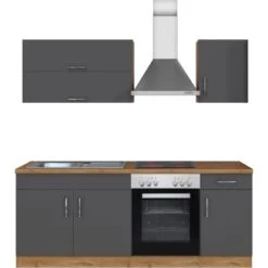 Held Möbel Küchenzeile Sorrento 210 Cm Anthrazit-Wotaneiche 20 Held Möbel Küchenzeile Sorrento 210 Cm Anthrazit-Wotaneiche -Grohe Store 853275 11016600 3