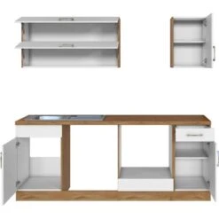 Held Möbel Küchenzeile Sorrento 210 Cm Weiß-Wotaneiche Ohne E-Geräte 19 Held Möbel Küchenzeile Sorrento 210 Cm Weiß-Wotaneiche Ohne E-Geräte -Grohe Store 853281 11016600 4