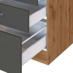 Held Möbel Küchenzeile Sorrento 270 Cm Anthr.-Wotaneiche Ohne E-Geräte -Grohe Store 853323 11016600 11