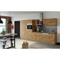 Held Möbel Küchenzeile Sorrento 360 Cm Wotaneiche-Wotaneiche