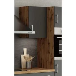 Held Möbel Hängeschrank Sorrento BxHxT 40 X 57 X 34 Cm Anthrazit-Wotaneiche -Grohe Store 853726 11016600 10