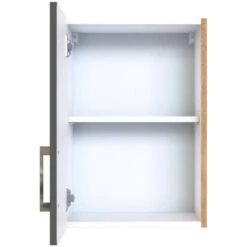 Held Möbel Hängeschrank Sorrento BxHxT 40 X 57 X 34 Cm Anthrazit-Wotaneiche -Grohe Store 853726 11016600 3