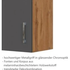 Held Möbel Hängeschrank Sorrento BxHxT 40 X 57 X 34 Cm Anthrazit-Wotaneiche -Grohe Store 853726 11016600 7