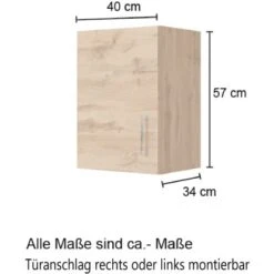Held Möbel Hängeschrank Sorrento BxHxT 40 X 57 X 34 Cm Wotaneiche-Wotaneiche 15 Held Möbel Hängeschrank Sorrento BxHxT 40 X 57 X 34 Cm Wotaneiche-Wotaneiche -Grohe Store 853729 11016600 4