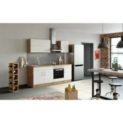 Held Möbel Klapphängeschrank Sorrento BxHxT 100 X 57 X 34 Cm Weiß-Wotaneiche -Grohe Store 853743 11016600 11