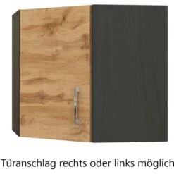 Held Möbel Eckhängeschrank Sorrento BxHxT 60 X 57 X 60 Cm Wotaneiche-Grafit -Grohe Store 853758 11016600 3
