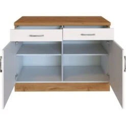 Held Möbel Unterschrank Sorrento 100x85x60 Cm 2 Schub. 1 EL-B. Weiß-Wotan. -Grohe Store 853801 11016600 3