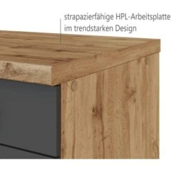 Held Möbel Spülenschrank Sorrento B100 X H85 X T60 Cm 2Türen Anthraz.-Wotaneiche 24 Held Möbel Spülenschrank Sorrento B100 X H85 X T60 Cm 2Türen Anthraz.-Wotaneiche -Grohe Store 853807 11016600 9