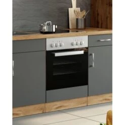 Held Möbel Herdumbau Sorrento 60 X 85 X 60 Cm Nische F. Ofen Anthr.-Wotaneiche -Grohe Store 853835 11016600 6