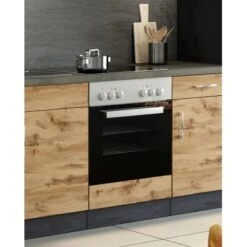 Held Möbel Herdumbau Sorrento 60 X 85 X 60 Cm Nische F. Ofen Wotaneiche-Grafit -Grohe Store 853841 11016600 6