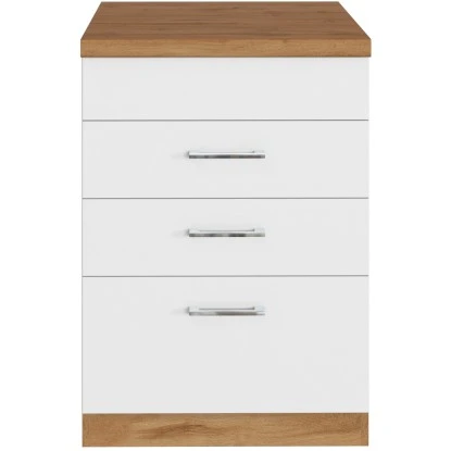 Held Möbel Kochfeldumbauschrank Sorrento 60 X 85 X 60 Cm 2 SK 1 AZ Weiß-Wotan. 2 Held Möbel Kochfeldumbauschrank Sorrento 60 X 85 X 60 Cm 2 SK 1 AZ Weiß-Wotan. – Bild 2