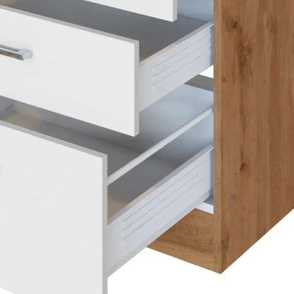 Held Möbel Kochfeldumbauschrank Sorrento 60 X 85 X 60 Cm 2 SK 1 AZ Weiß-Wotan. 7 Held Möbel Kochfeldumbauschrank Sorrento 60 X 85 X 60 Cm 2 SK 1 AZ Weiß-Wotan. – Bild 7