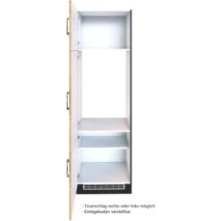 Held Möbel Kühlschrankumbau Sorrento B60x H200x T60 Cm Nische Wotaneiche-Grafit 11 Held Möbel Kühlschrankumbau Sorrento B60x H200x T60 Cm Nische Wotaneiche-Grafit -Grohe Store 853862 11016600 3