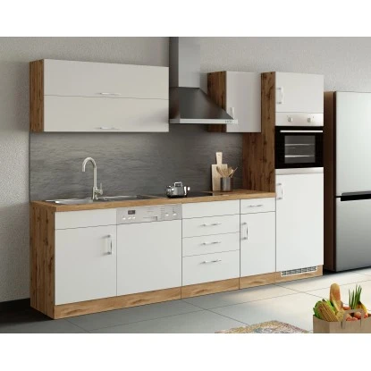 Held Möbel Ofen-Kühlschrankumbau Sorrento B60 X H200 X T60 Cm Weiß-Wotaneiche 10 Held Möbel Ofen-Kühlschrankumbau Sorrento B60 X H200 X T60 Cm Weiß-Wotaneiche – Bild 10