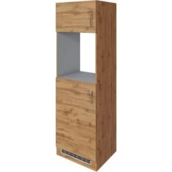 Held Möbel Ofen-Kühlschrankumbau Sorrento 60 X 200 X 60 Cm KS-Nische Wotaneiche