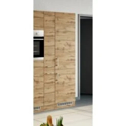 Held Möbel Kühl-Gefrierschrankumbau Sorrento B60 X H200 X T60 Cm Wotaneiche -Grohe Store 853915 11016600 9