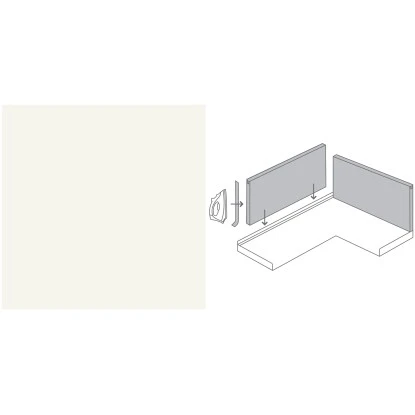 Küchenrückwand 296 Cm X 58,5 Cm Weiß (A 242) 2 Küchenrückwand 296 Cm X 58,5 Cm Weiß (A 242) – Bild 2