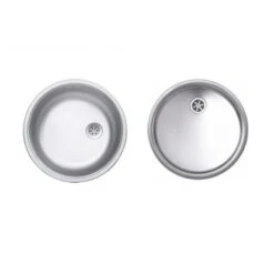 Rundbecken-Set Edelstahl Mit Korb Und Brett 5 Rundbecken-Set Edelstahl Mit Korb Und Brett -Grohe Store 951117 picture 4