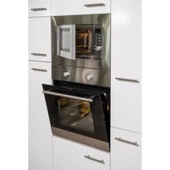 Respekta Küchenzeile KB330EYSMIGKE 330 Cm Schwarz-Eiche York Nachbildung -Grohe Store en mikrowelle eicheyork 10