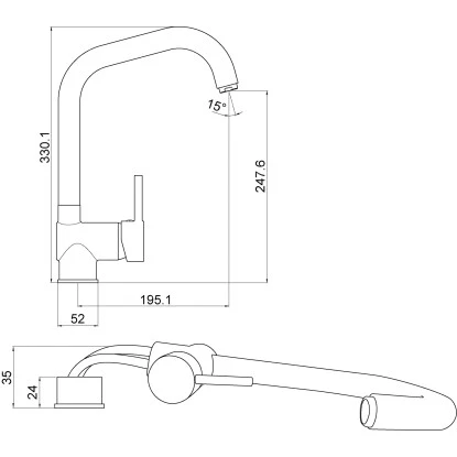 AquaSu Küchenarmatur LarinaEdelstahl 2 AquaSu Küchenarmatur LarinaEdelstahl – Bild 2